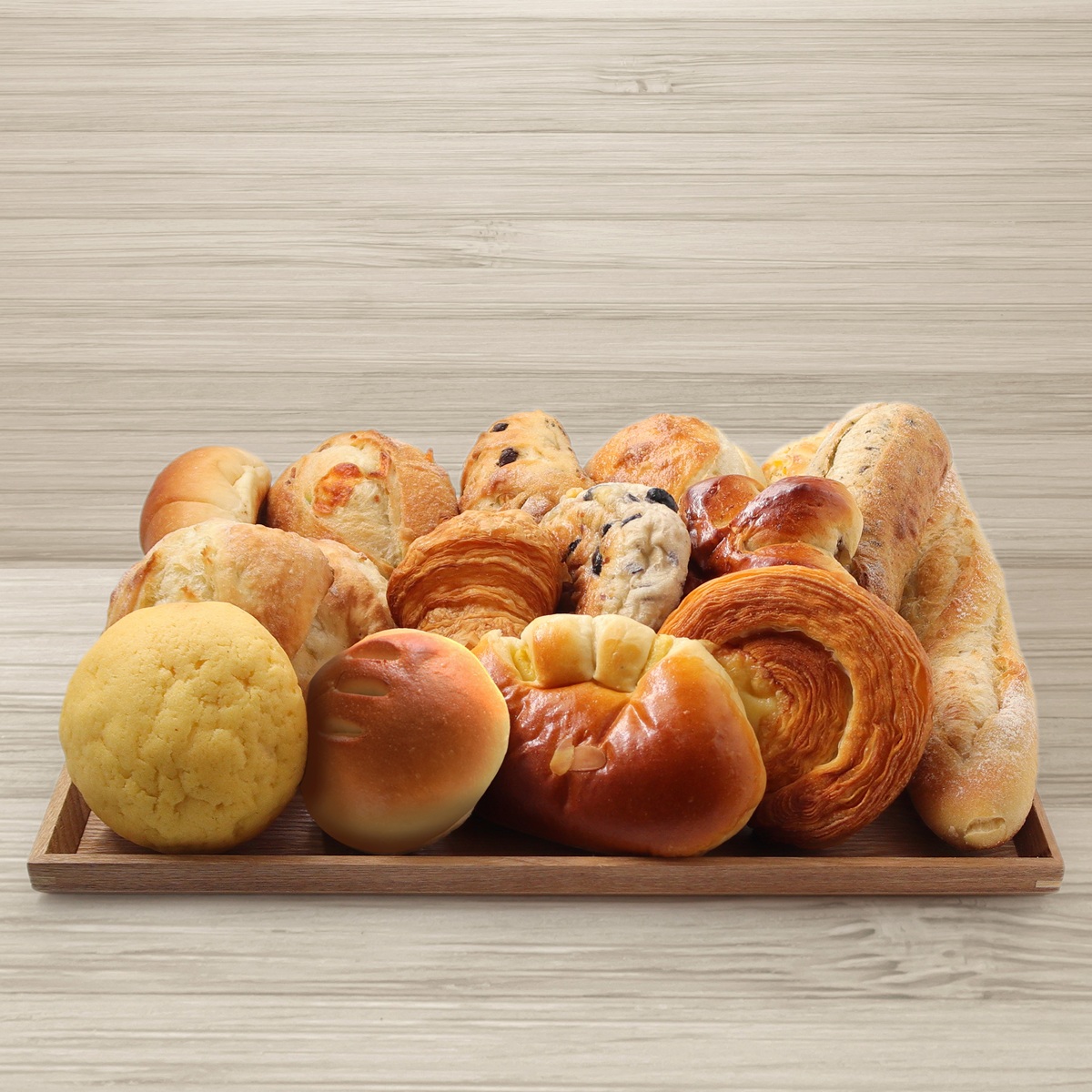 ベビーパン・輝くメロンパン・あんぱん・おぐらパン・白あんパン